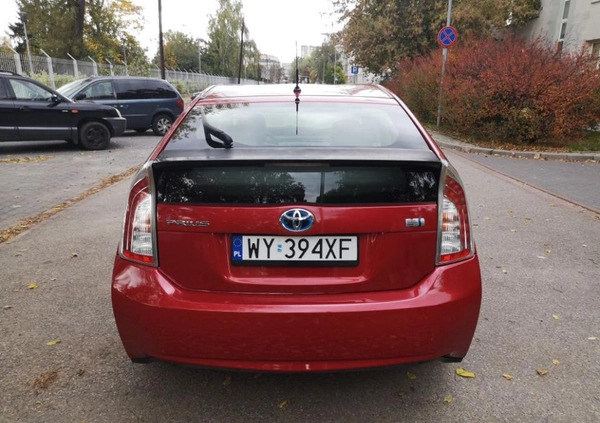 Toyota Prius cena 49900 przebieg: 96000, rok produkcji 2014 z Warszawa małe 106